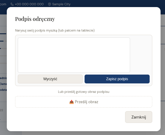 Moduł podpisu